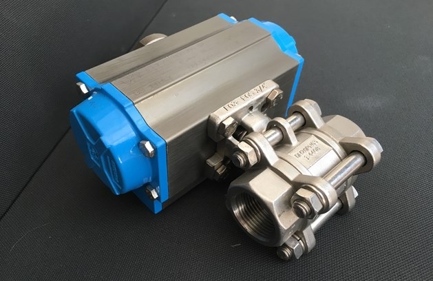 Valbia three piece stainless steel ball valve