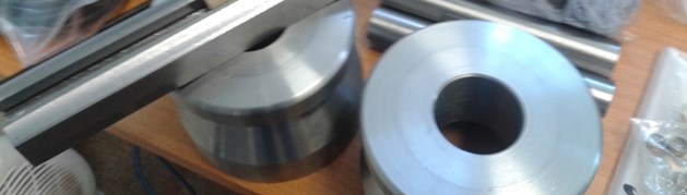 A pair of small liners for some 80mm pipeline and a letter bar.
